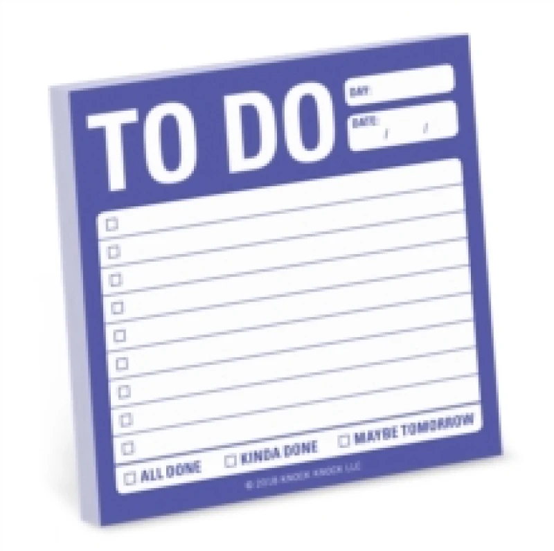 Image of Knock Knock To Do Sticky Note Other printed item