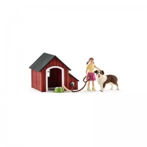 Image of Schleich Farm World Dog Kennel