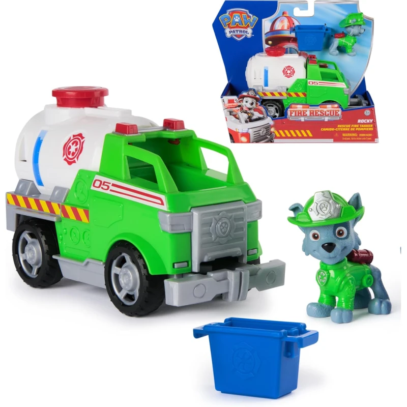Image of Paw Patrol Paw Patrol Fire Rescue Vehicle Rocky wit - Paw Patrol Male RN62701
