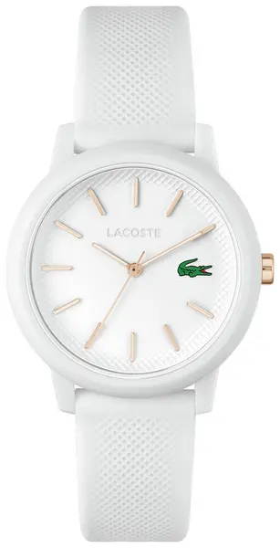 Image of Lacoste Ladies 12:12 Mark White Strap Watch
