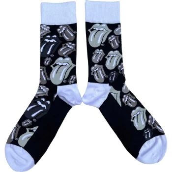 Image of The Rolling Stones - Classic Tongue Unisex UK Size 7 - 11 Ankle Socks - Black