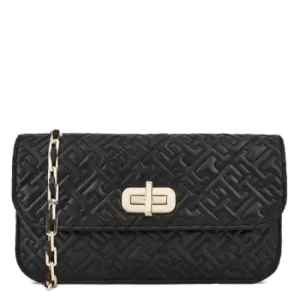 Image of TOMMY HILFIGER Day To Night Turnlock Crossbody Bag - Black