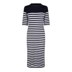Image of Gant Striped T-Shirt Dress - Blue