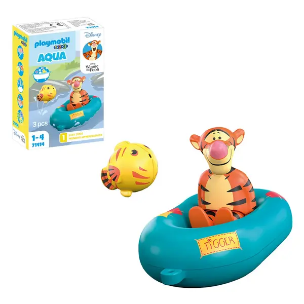 Image of Playmobil 71414 1.2.3 Aqua & Disney: Tigger's Boat Ride