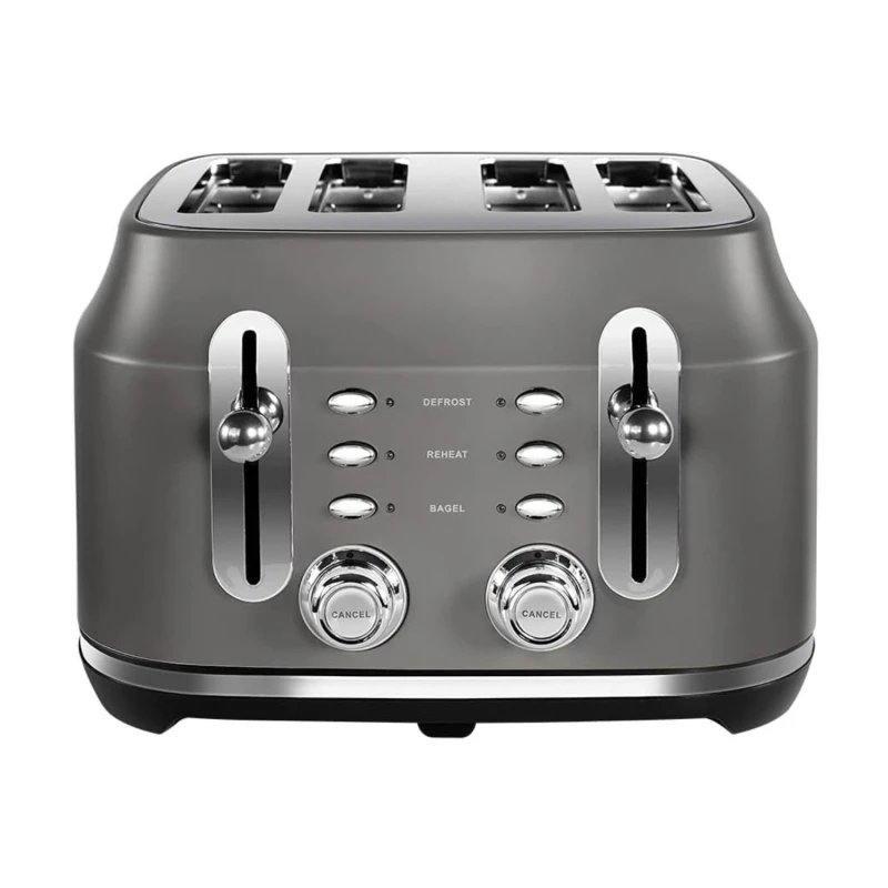 Image of Rangemaster Classic RMCL4S304GY 4 Slice Toaster - Grey