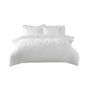 Image of Belledorm Imogen Duvet Cover Set (Double) (White)