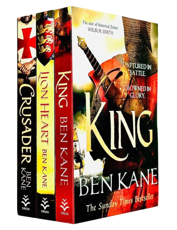 Image of Richard The Lionheart Collection 3 Book Set Crusader Lionheart And King Ben Kane Historical Adventure Series Ben Kane Books