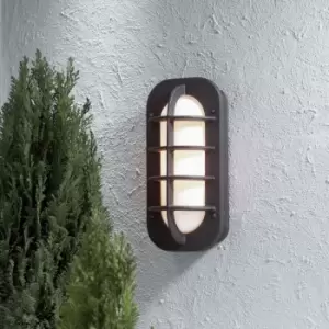 Image of Loke Outdoor Classic Bulkhead Black Wall Light, IP23