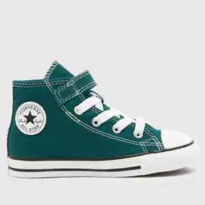 Image of Converse Green All Star Hi 1v Boys Toddler Trainers