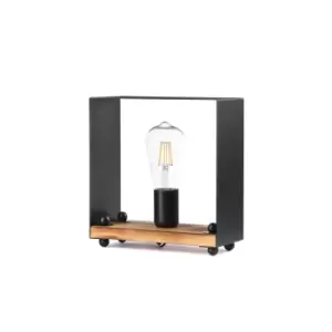 Image of Susan Table Lamp, Black, Wood