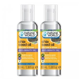 Image of Natural World Chia Seed Hair Oil Twin Set