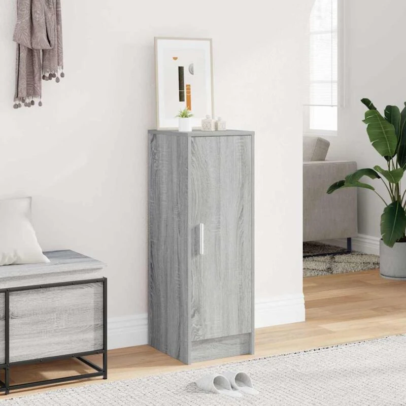 Image of VIDAXL Vidaxl - Shoe Cabinet Grey Sonoma 32x35x92cm Engineered Wood 8720286956830