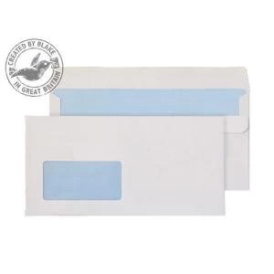 Image of Purely Everyday White Self Seal Wallet Window DL 121x235mm Ref 16884