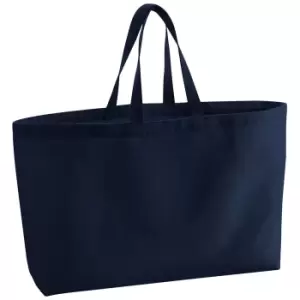 Image of Westford Mill Canvas Oversized Tote Bag (One Size) (French Navy)