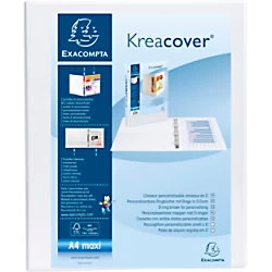 Image of Exacompta Presentation Ring Binder 51941E Polypropylene A4 4 ring 20 mm White