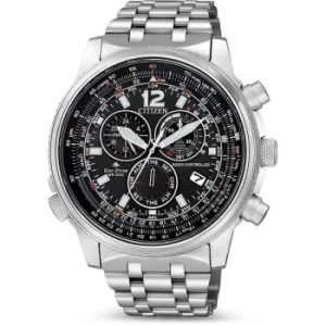 Image of Mens Citizen Perpetual Chrono A.T. Alarm Chronograph Radio Controlled Watch