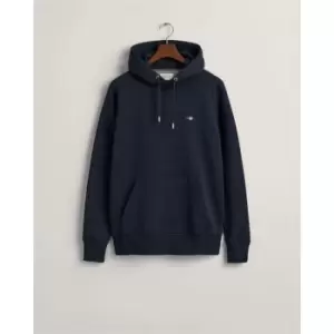 Image of Gant Reg Shield Hoodie Plumped Red S - Blue