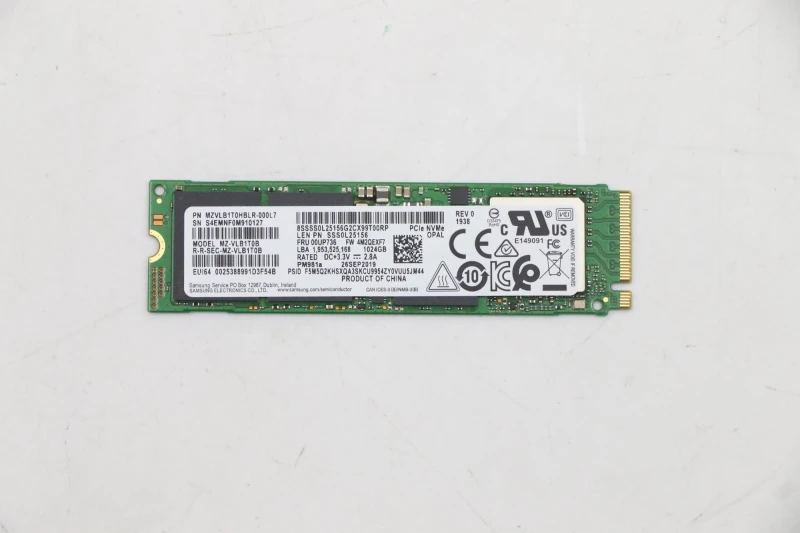 Image of Lenovo 00UP736 internal solid state drive M.2 1024 GB PCI Express NVMe
