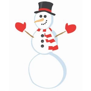 Image of Robert Dyas Wall Pops Snowman Wall Sticker