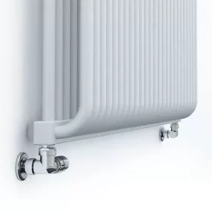 Image of Terma Delfin Horizontal Designer Radiator, Soft White (W)1020mm (H)540mm