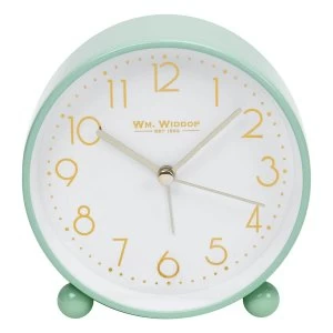 Image of Duck Egg Metal Alarm Clock with Gold Dial