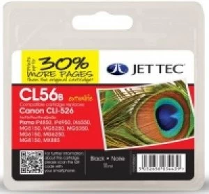 Image of JetTec Canon CLI526 Black Ink Cartridge