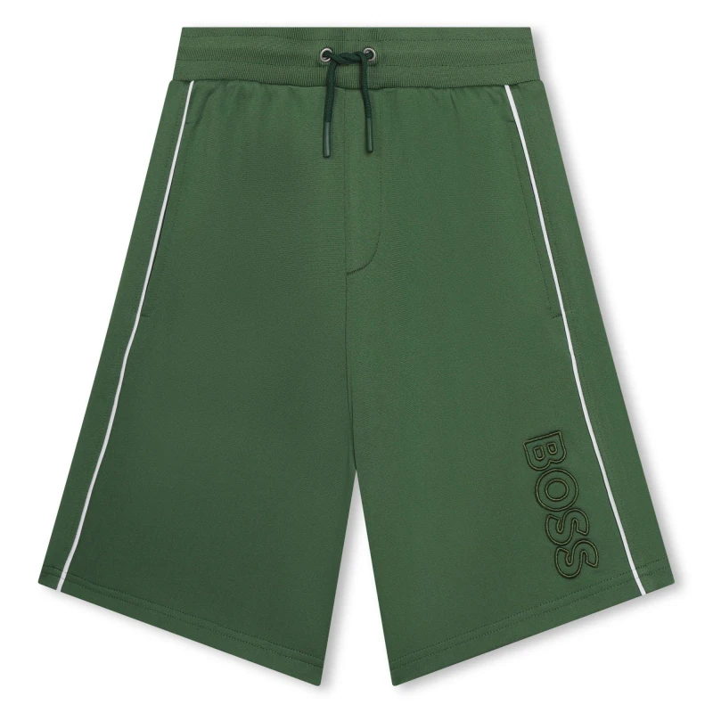 Image of Boss Striped Shorts Juniors - Green Green 11 - 12 Years