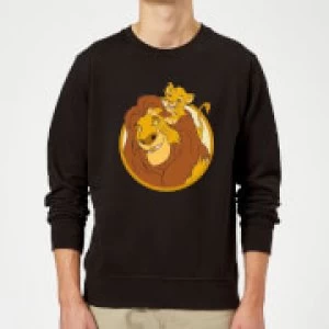 Image of Disney Mufasa & Simba Sweatshirt - Black