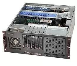 Image of SuperChassis 842XTQC-R804B - Rack - Server - Black - ATX - EATX - micro ATX - 4U - 800 W