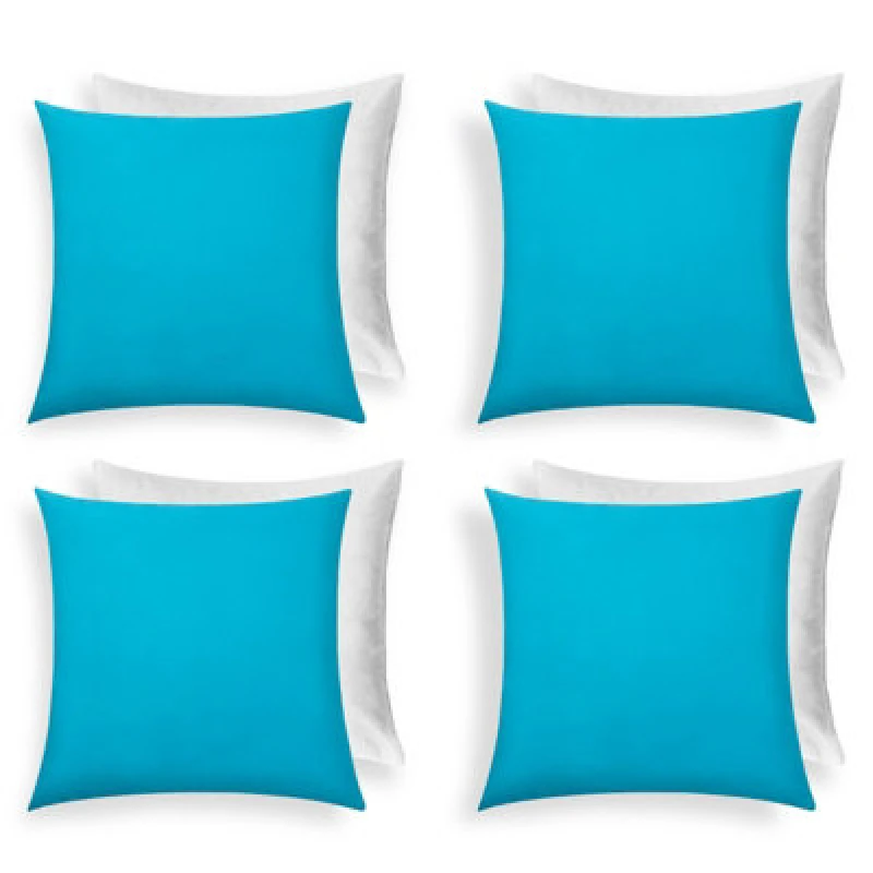 Image of OHS OHS Set of 4 Filled Cushion Water Resistant Outdoor in Blue Size: 45cm x 45cm Blue 45cm x 45cm Unisex 5027434230389