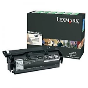 Image of Lexmark T654X04E Black Laser Toner Ink Cartridge