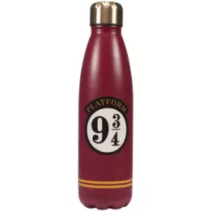 Image of Harry Potter Platform 9 3/4 Burgundy Metal Water Bottle (500ml)