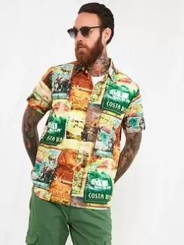 Image of Joe Browns Keeping In Touch Shirt - Green, Size L, Men