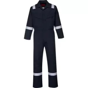 Image of Portwest AF50 Araflame Platinum Coverall Navy Blue 48" 31"