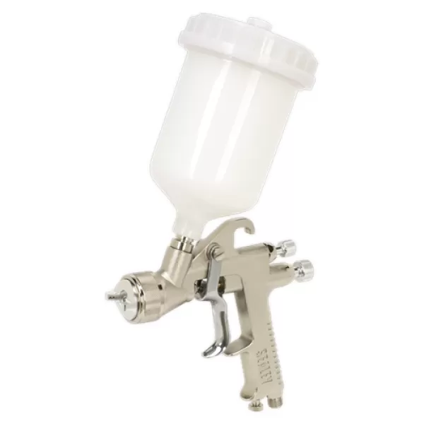 Image of Genuine SEALEY SSG5 Spray Gun Gravity Feed 2mm Set-Up