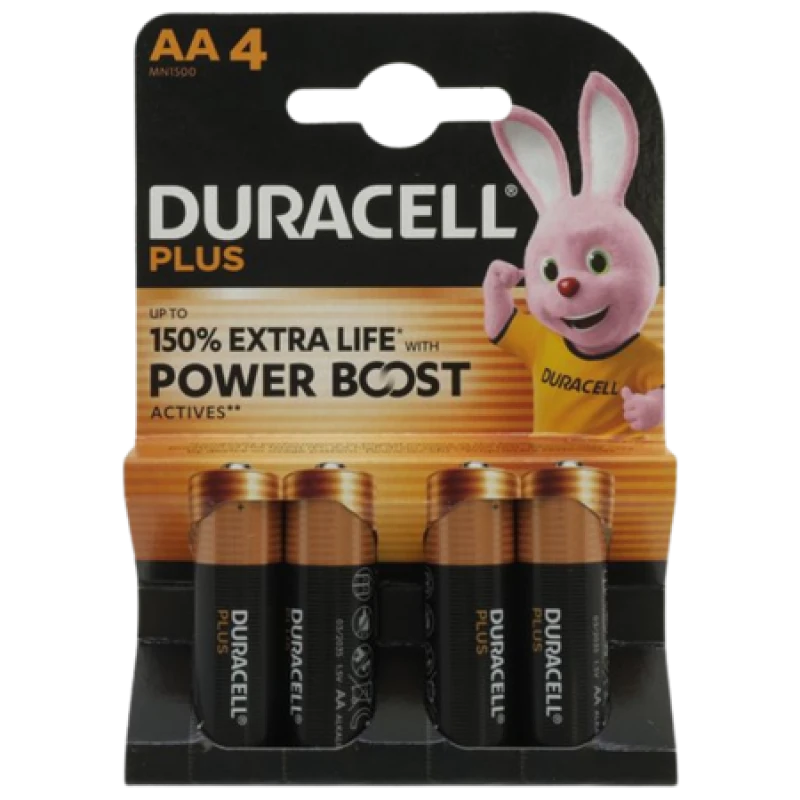 Image of Duracell Duracell Plus Power Boost AA battery Alkali-manganese 1.5 V 4 pc(s) 151255