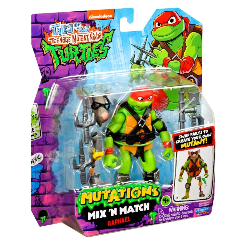 Image of Teenage Mutant Ninja Turtles Mutations Mix & Match 4.5-Inch Raphael Figure