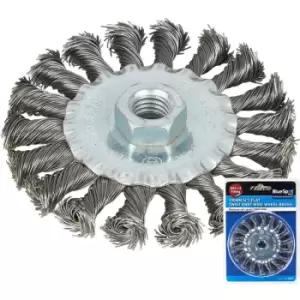 Image of Blue Spot Tools 100mm (4") M14 x 2 Flat Twist Knot Wire Wheel Brush