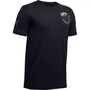 Image of Under Armour Project Rock Iron T Shirt Junior Boys - Black