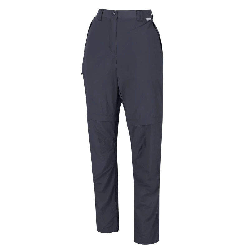 Image of Regatta Chaska Zip Off Trousers III (Short) - Grey Grey 14