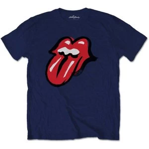 Image of The Rolling Stones - No Filter Tongue Unisex Medium T-Shirt - Blue