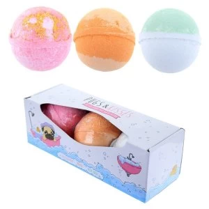 Image of Pug Fruity Scents Handmade (Set of 3) Bath Bomb