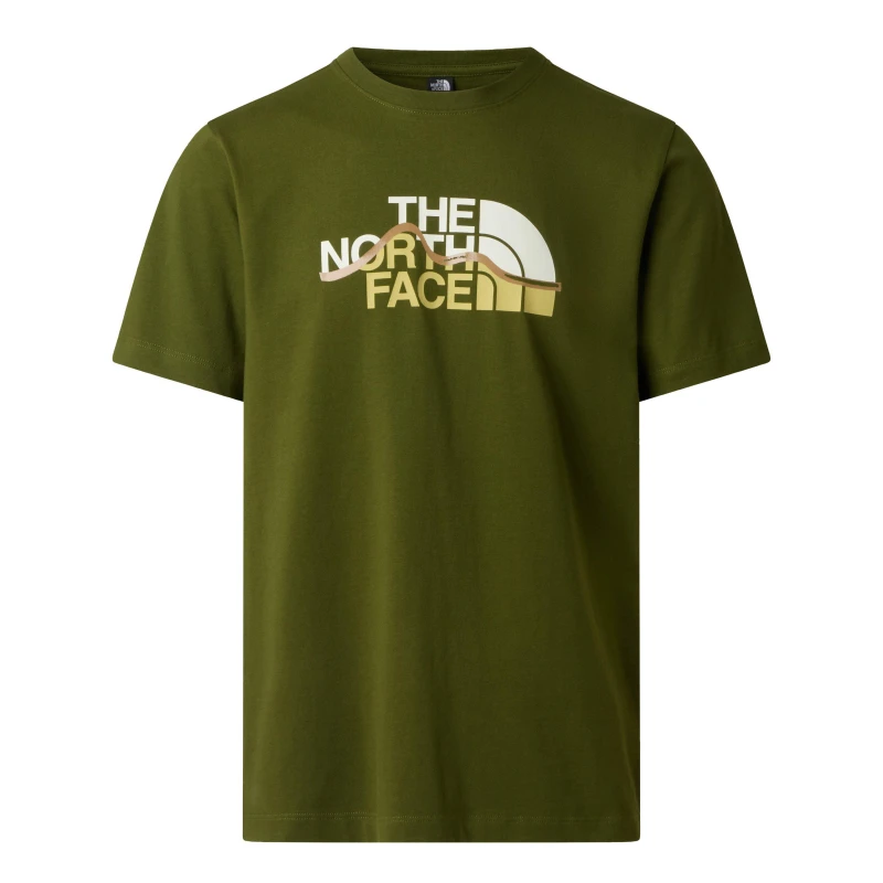 Image of The North Face TNF Mountain Tee Mens Woodland Green male Medium