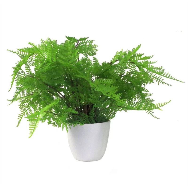 Image of Leaf 30cm Artificial Potted Lady Fern (Athyrium Filix-Femina) Green