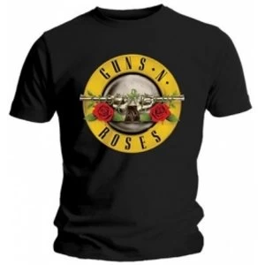 Image of Guns N Roses Classic Logo Mens Black T Shirt Medium