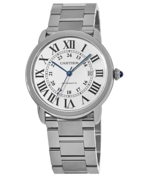 Image of Cartier Ronde Solo Automatic Large Stainless Steel Mens Watch W6701011 W6701011
