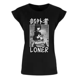 Image of Tokyo Spirit Womens/Ladies Loner T-Shirt (S) (Black)