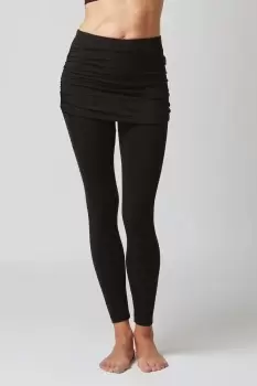 Image of Medium Compression Gathered Skirt Leggings