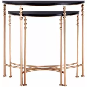 Image of Lexa Half Round Console Tables - Set of 2 - Premier Housewares