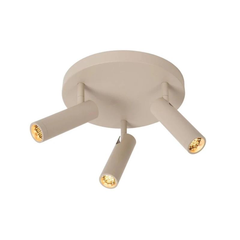 Image of Netlighting Grado Ceiling spotlight Ø25cm 3xGU10 (MR11) Taupe Unisex